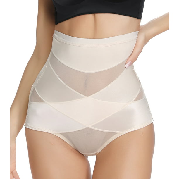 Cross Compression Abs Shaping Pants,Seamless Tummy Control High Waist Thigh Shorts Under Dresses Body Shaper